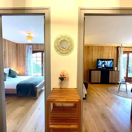 Rez De Jardin, Les Gets, Renove Et Calme Apartmán